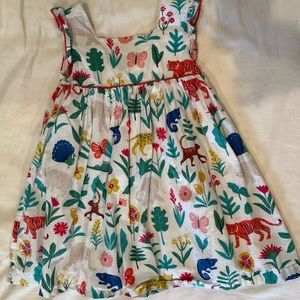 Mini Boden animal/floral print dress.